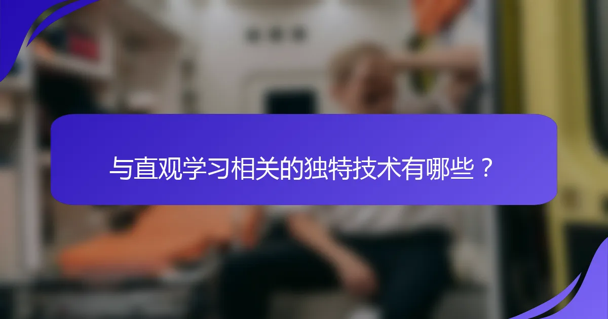 与直观学习相关的独特技术有哪些？
